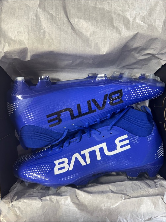 Battle AstroFly Football Cleats Men\'s Size 14 Royal Blue White New Featherlight